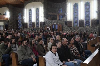 Missa dos romeiros abriu as celebraÃ§Ãµes das Santas Missas em Laranjeiras do Sul (12/10)